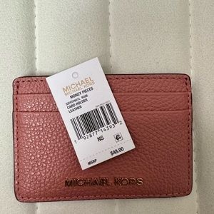 Michael Kors Leather Card Holder (matched bag also listed)